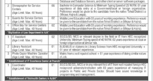 Azad Government of The State of Jammu & Kashmir Information Technology Board Jobs